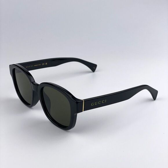 Gucci GG1140SK 002 Sunglasses Black Green Square Unisex main image 7